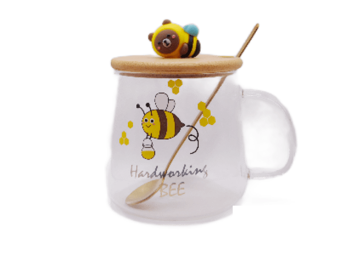 Tasse abeille et sa cuillère